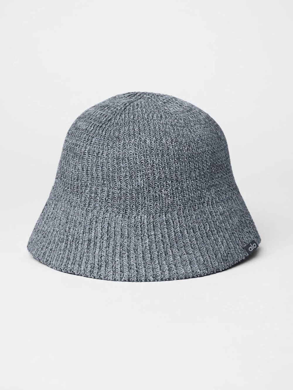 NWT Alo Yoga $88 Denim Knit Cloche in Steel Grey & Anthracite
